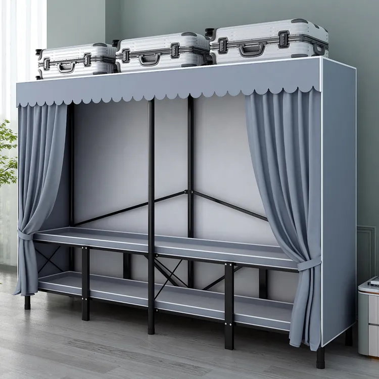 【顺丰发货】免安装简易衣柜家用卧室加固衣物收纳布衣柜出租房专用