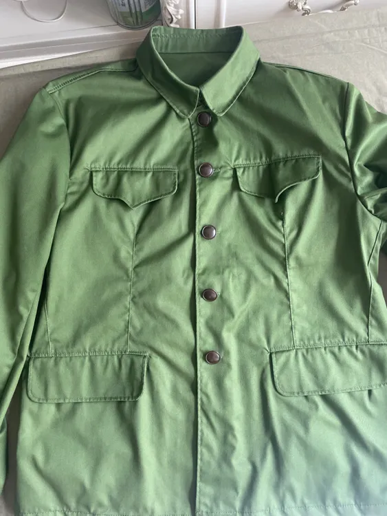 后期制作 四个口袋的确良涤卡套装聚会纪念怀旧收藏服套装