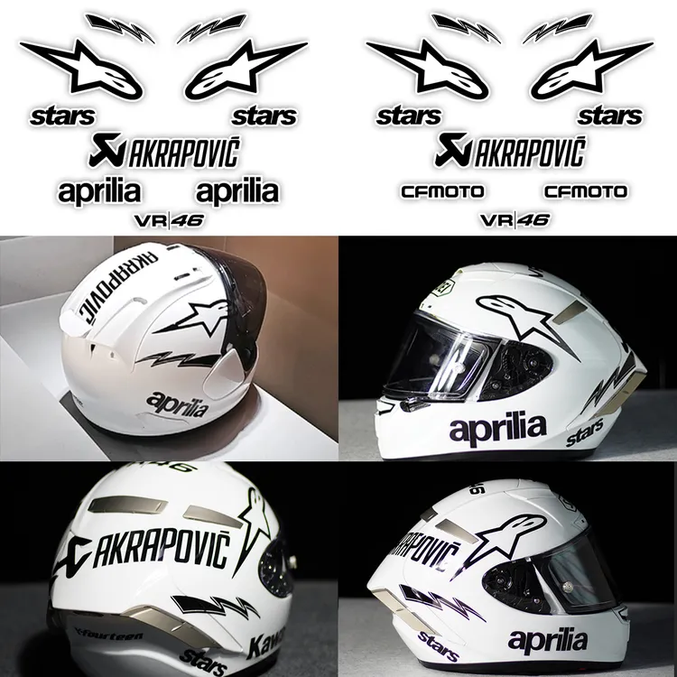 个性创意DIY头盔贴纸 改装A星防水车型贴花arai rx7x