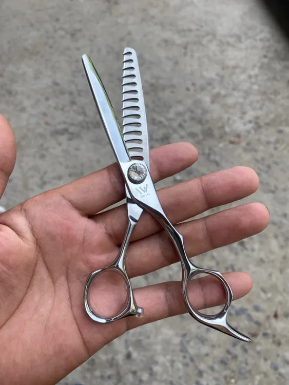 未来男士逆刃起角剪碎发复古无痕鱼骨剪/发型师理发剪/鱼骨剪剪刀