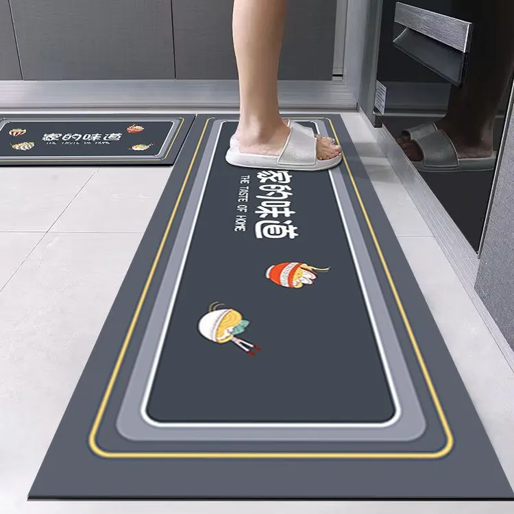 厨房地垫地毯家用新款长条吸水速干软垫防油止滑可擦免洗耐脏脚垫