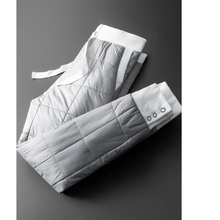 顿奇摩费涅高端时尚冬季款保暖加厚棉裤男士新款修身小脚休闲裤男