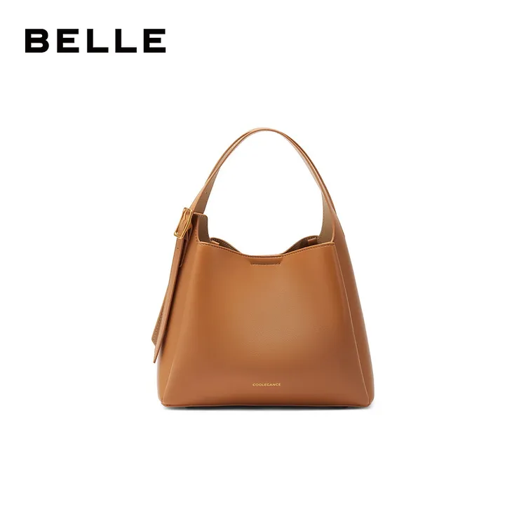 百丽包包女2024秋新品简约通勤高级质感手提包X7045CX4