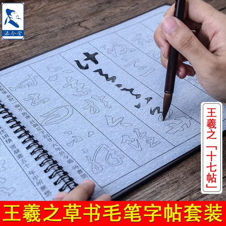 tianjintang/添今堂王羲之十七帖草书毛笔字帖水写本 初学练字