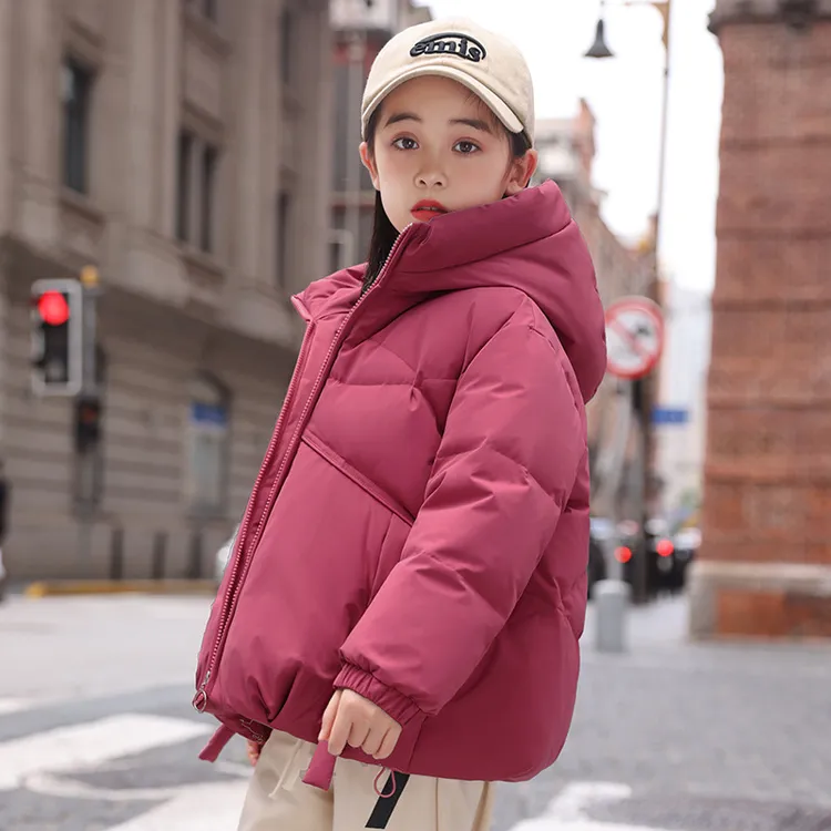 巴拉2025冬季新款中大童装儿童羽绒服女童加厚洋气中长款宽松