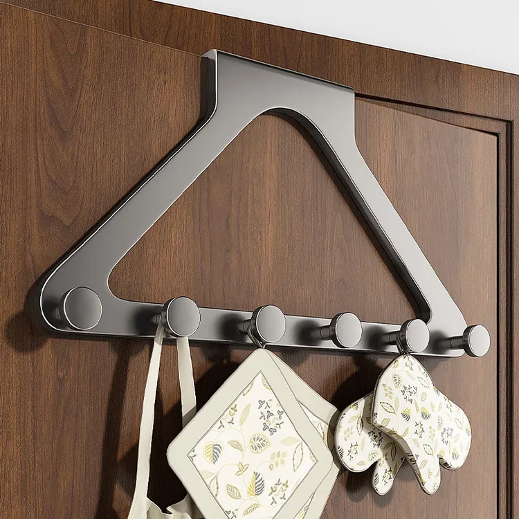 门后挂钩衣服挂架卧室挂衣架壁挂墙上免打孔强力浴室置物收纳架子
