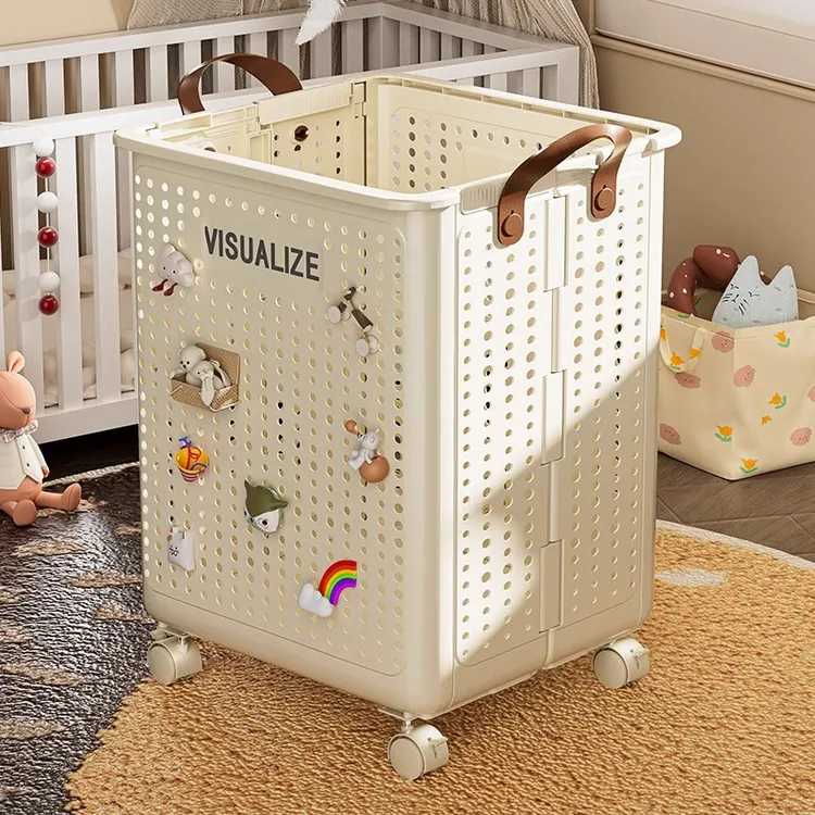 优勤儿童玩具收纳筐大容量零食玩偶公仔脏衣整理筐娃娃积木储物箱