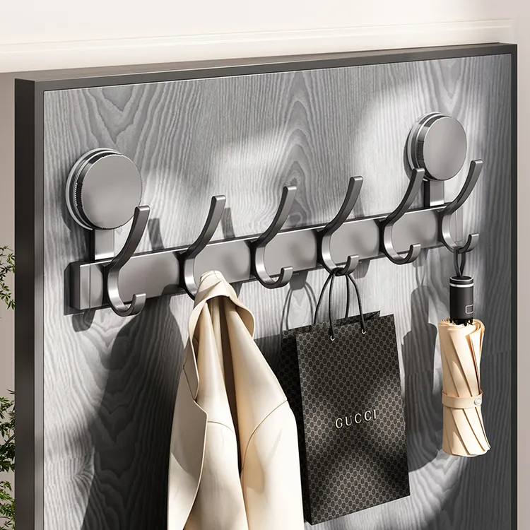 优勤吸盘门后挂钩强力粘胶免打孔强力承重钩子入户门挂衣架收纳