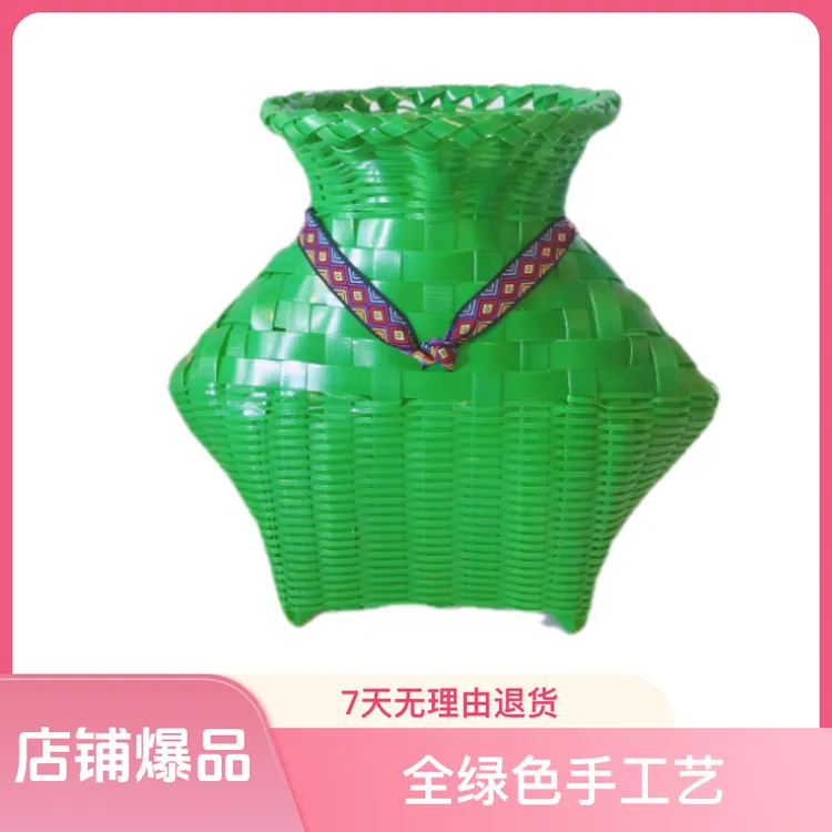 华姐手工编织鱼篓手工艺鱼篓黄鳝篓非遗手工艺抓鱼篓子