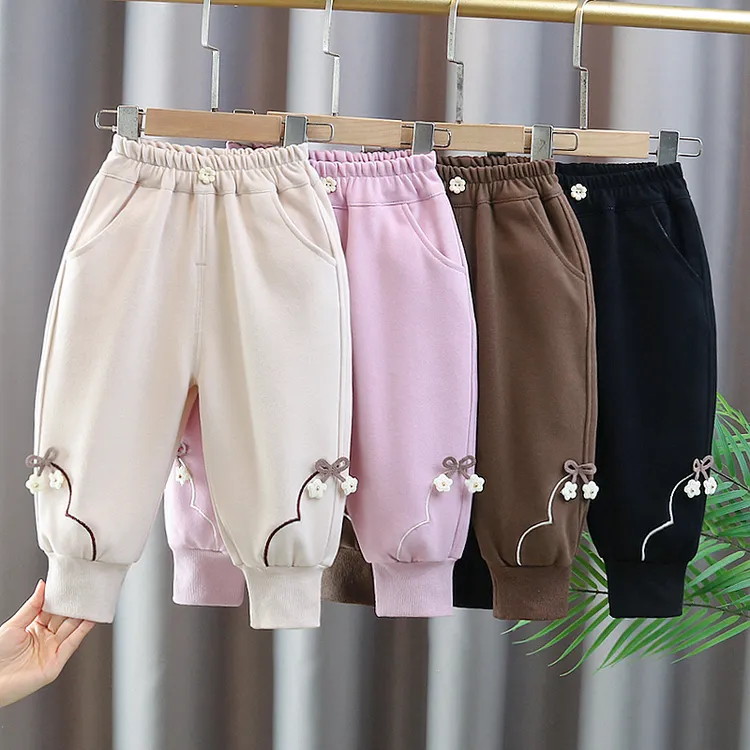 女童裤子春秋2025新款韩版小童长款春季宽松卫裤春款女宝宝运动裤