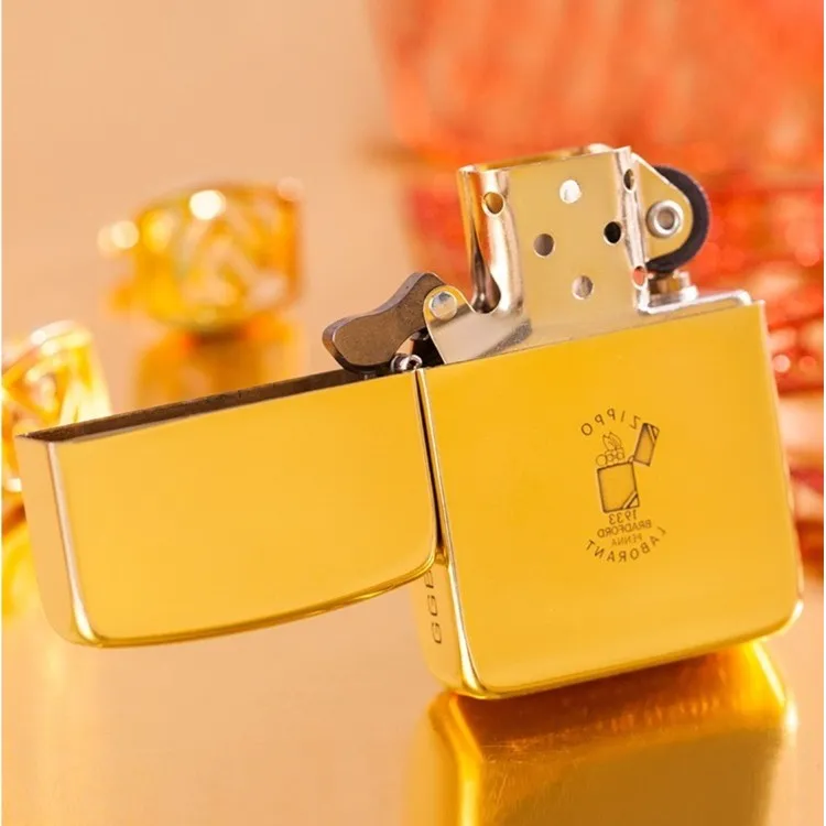 ZIPPO/之宝zippo打火机正品/DIY-1941-黄铜雕刻小金砖-简约  DYJ1