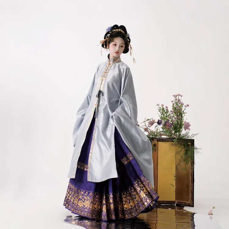 静还决 芙香 华彩东方同款 原创明制汉服女长衫马面裙套装秋季