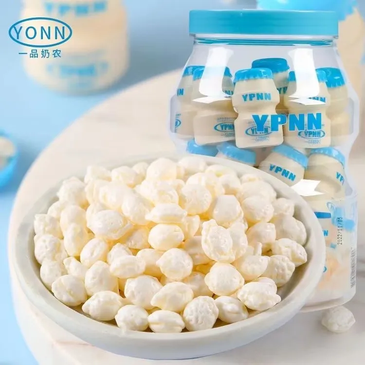 一品奶农老酸奶风味奶片糖奶味浓郁糖果240g/桶 怀旧小零食