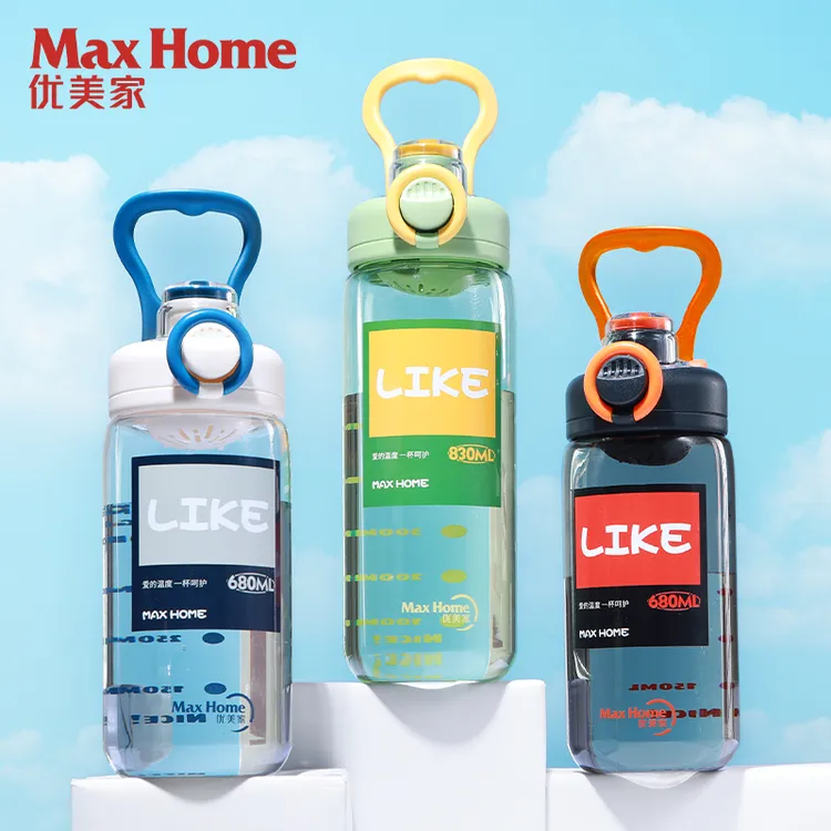 MaxHome/优美家运动水杯便携随手杯夏季户外运动大容量防摔杯子男
