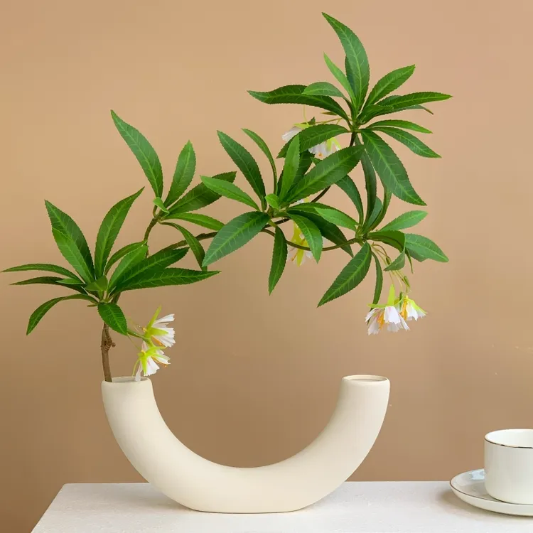 仿真绿植水石榕花假植物客厅插花餐桌装饰品假花仿真花摆件摆设