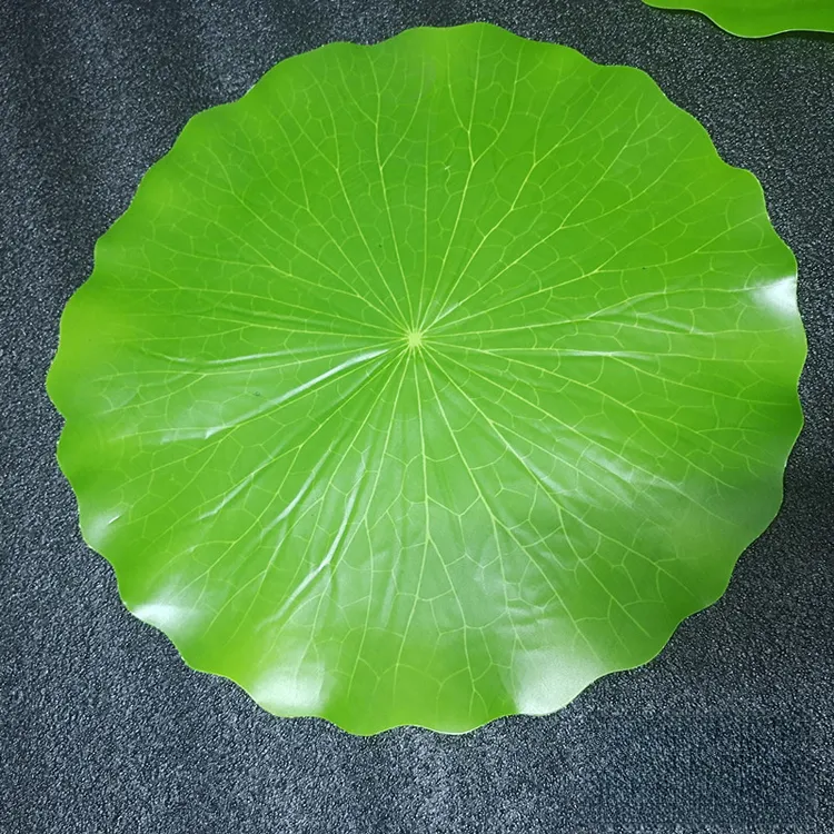 软塑料仿真荷叶道具假菜叶子摆盘垫装饰荷花叶树叶放水果摆台绿色