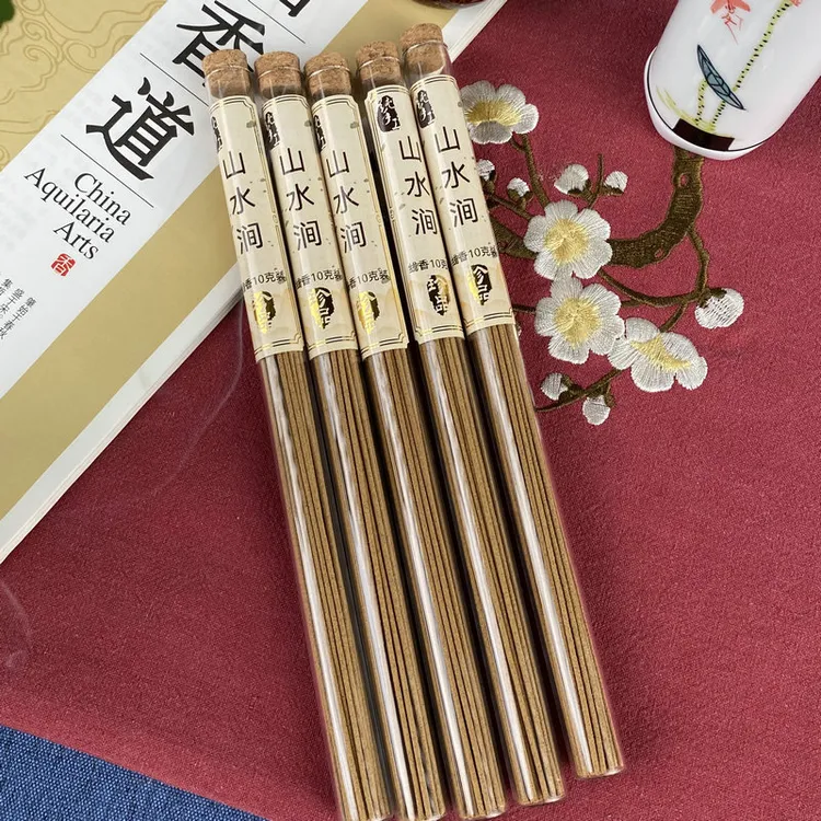 手工海南沉香线香崖柏山水涧古法合香木质竹叶清香花香甜清凉艾草