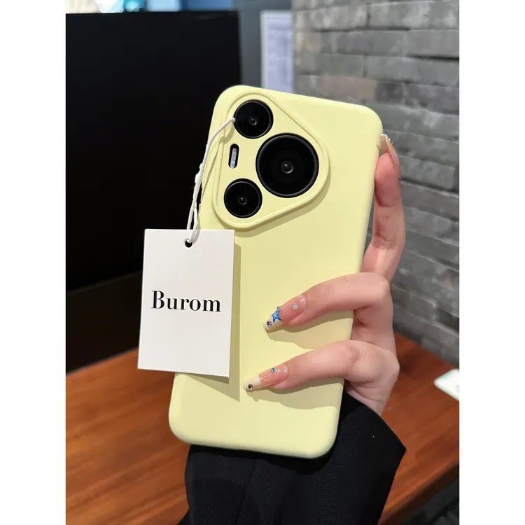 液态硅胶小清新适用于华为Pura70pro手机壳新款全包防摔小众简约