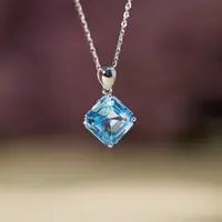 玉峰珠宝丨安娜【琇玟】托帕石项链*S925镶嵌*N1172多样性发其一