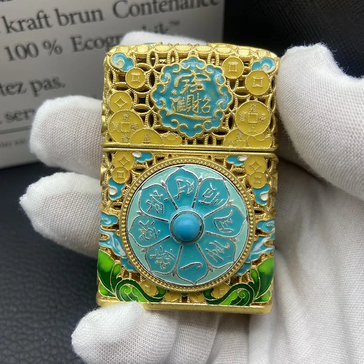 ZORRO佐罗盔甲如意算盘煤油打火机创意防风夜光珐琅彩个性礼品男