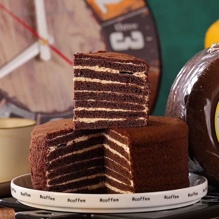 梅斯贝卡俄式风味提拉米苏蛋糕450克一个休闲食品奶油味可可味