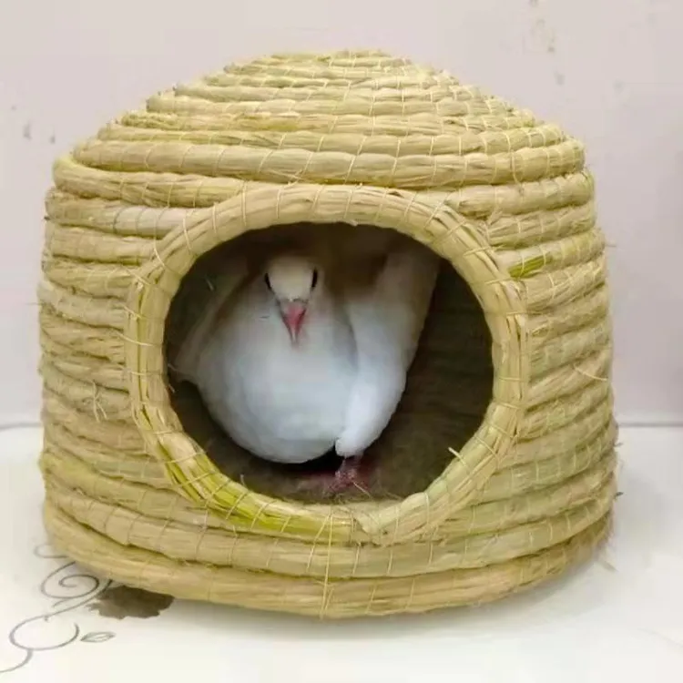 草窝鸽子巢窝鸽子窝孵蛋专用鸟窝鹦鹉窝芦丁鸡玄凤睡觉保暖窝鸟屋