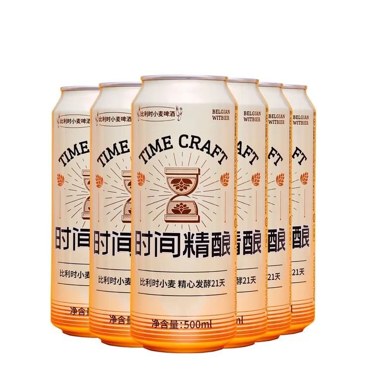 时间精酿1箱装比利时小麦啤酒 精酿啤酒 12罐500ML 2024最新灌装