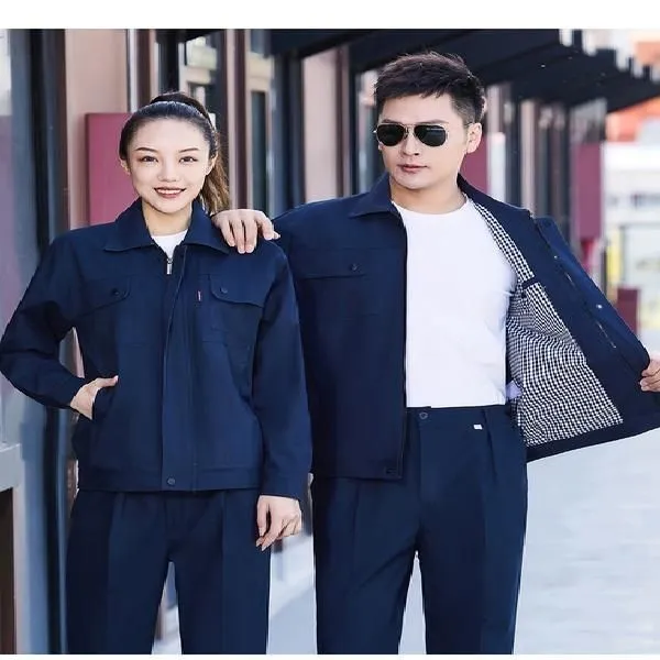 纯棉双层秋冬款工作服工装加厚耐磨耐脏防烫电焊工劳保车间工作服