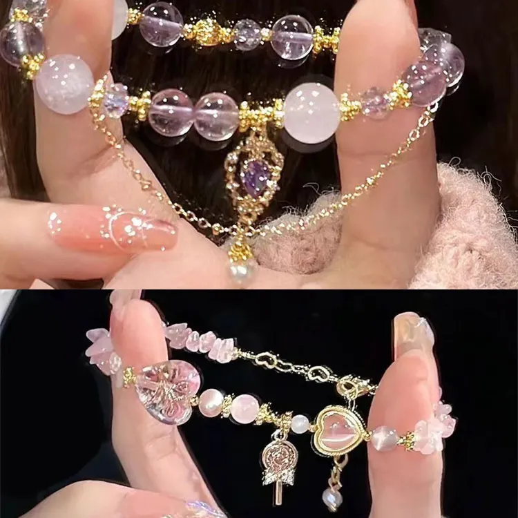 合金手链 闺蜜手链二人款高颜值送学生朋友生日礼物轻奢仙气手串