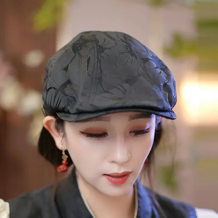 布塔复古港风前进帽四季款秋冬新款休闲百搭贝雷帽报童帽子PT0737