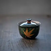 漆希-翠波盖碗 GH642