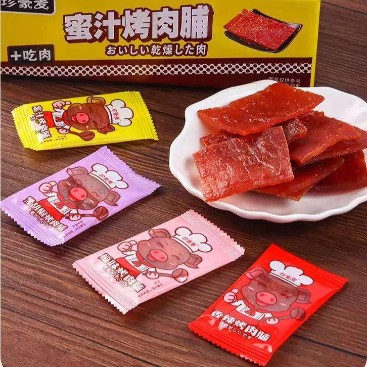 珍豪麦手撕蜜汁烤肉铺 靖江特产小包装解馋办公室零食美味纯正香
