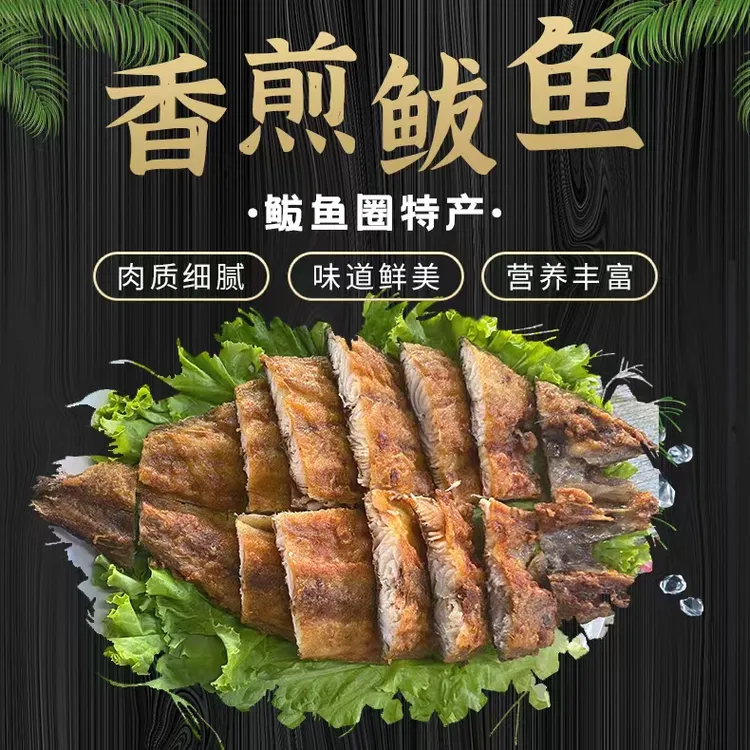 5条鲅鱼圈特色美食香煎咸鲅鱼350g--500g/条