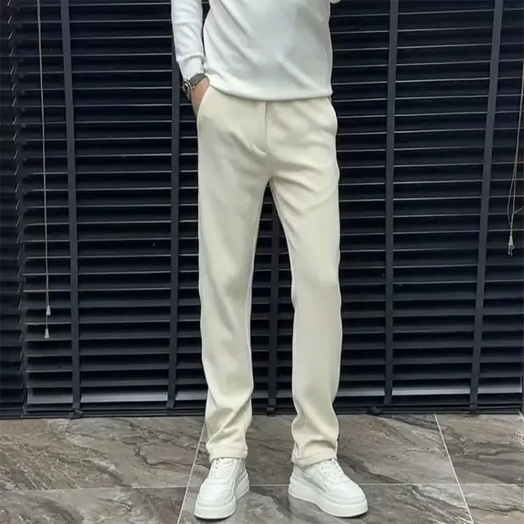 欧货男士休闲裤春季新款高品质舒适修身卫裤时尚条绒男士男士卫裤