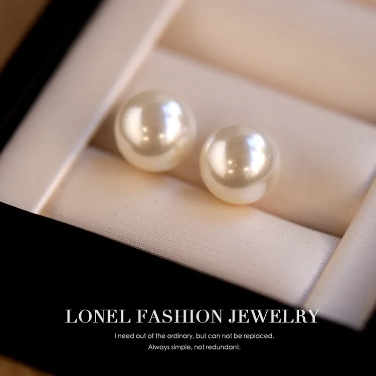 Lonel/洛奈 925银仿珍珠耳饰 可可糖 耳饰轻奢小众高级感珍珠耳钉