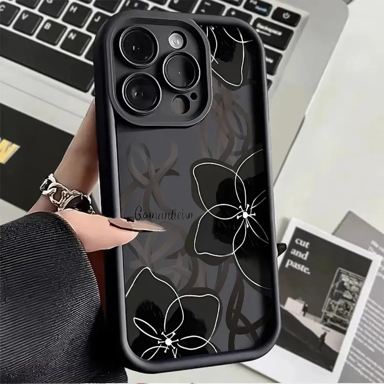 系帆妮金刚砂苹果15软壳手机壳14高级感13防摔12保护套11全包创意