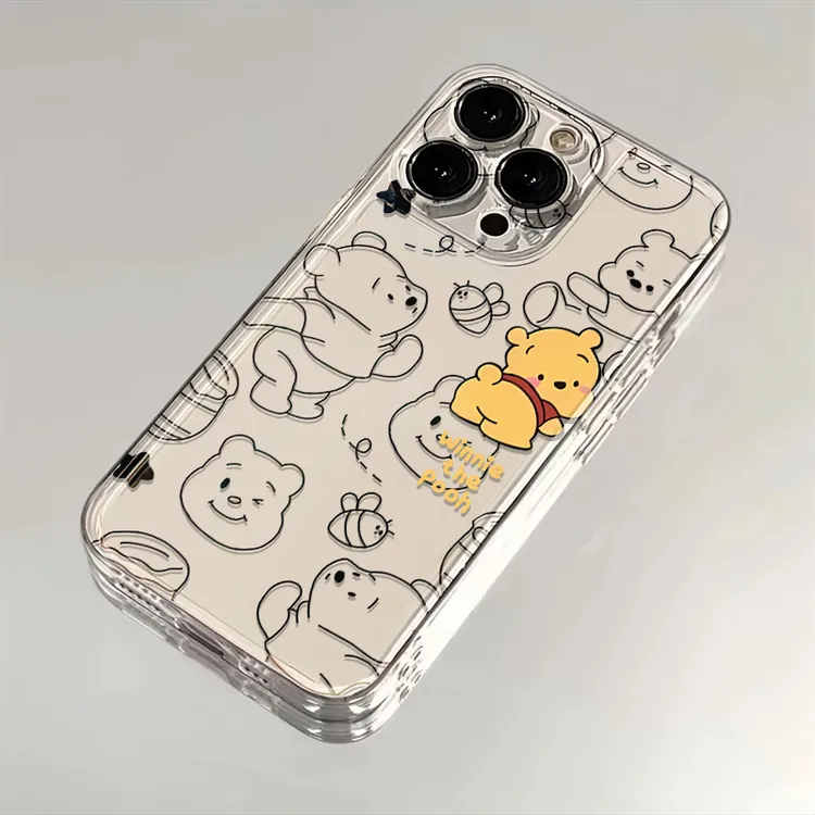 小熊维尼适用iphone15苹果手机壳14promax太空壳13pro透明12pro11