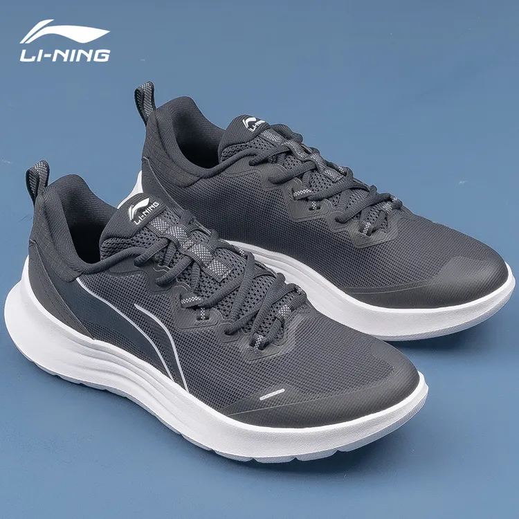 LI-NING/李宁轻羽丨跑步鞋男生鞋子反光舒适基础跑鞋男子运动鞋