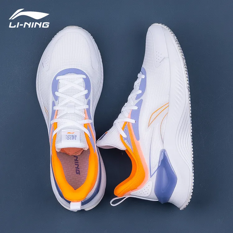 李宁女子女款跑鞋越影Element网面透气耐磨户外轻便减震跑步鞋