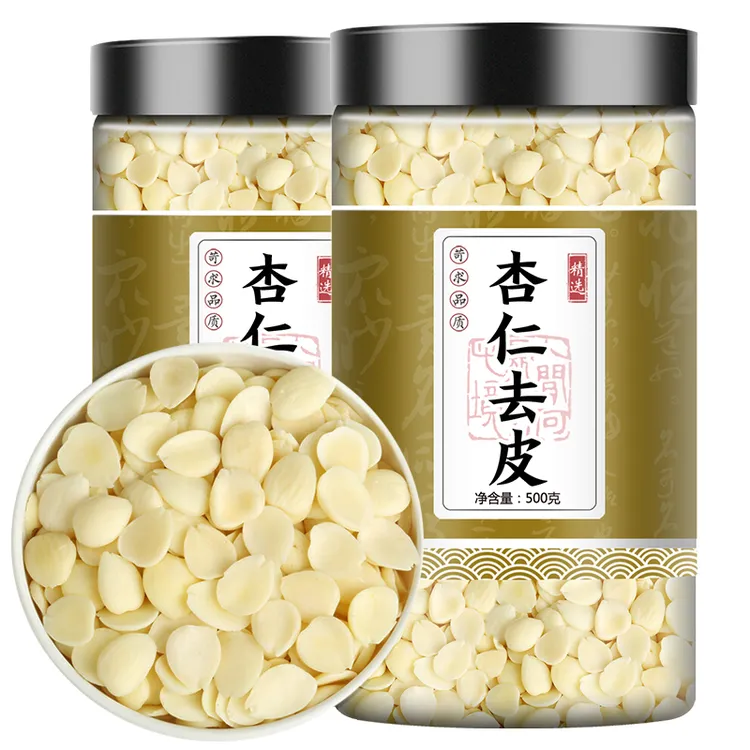 承德南杏仁500g去皮甜杏仁片原味坚果食用叶菜南北杏仁露豆浆煲汤