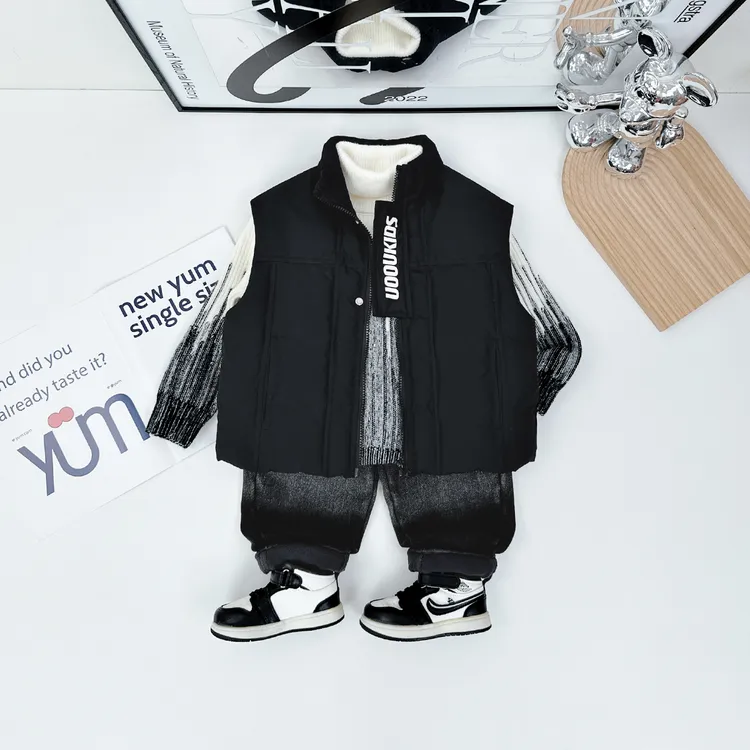 儿童棉马甲加厚2025新款秋冬装男童外套 D-BQ23638 悠悠童话童装