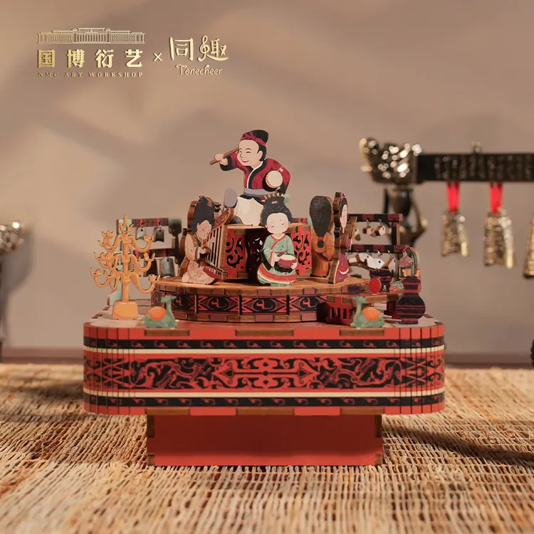 同趣【同趣文创×国博衍艺】汉宫乐diy拼装音乐八音盒生日礼物女拼图