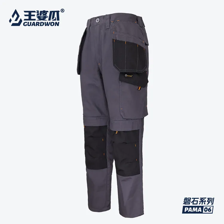 王婆瓜磐石挂袋工装裤男士劳保工作服水电工汽修工作裤劳保服工地