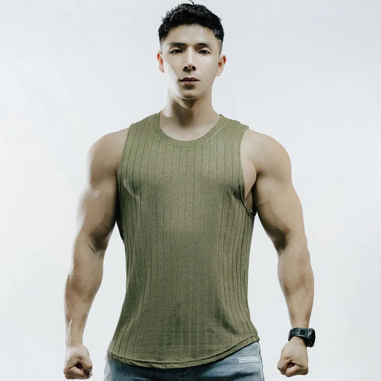 健身撸铁背心男纯色显肌肉跑步运动宽松透气夏季休闲篮球训练服