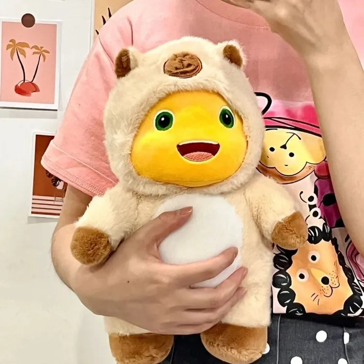 网红同款公仔卡皮巴拉变身奶龙高颜值布娃毛绒玩偶小恐龙抱枕Y758