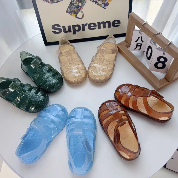 2024新儿童镂空罗马鞋果冻鞋夏季新款女童洞洞鞋男童沙滩凉鞋包头