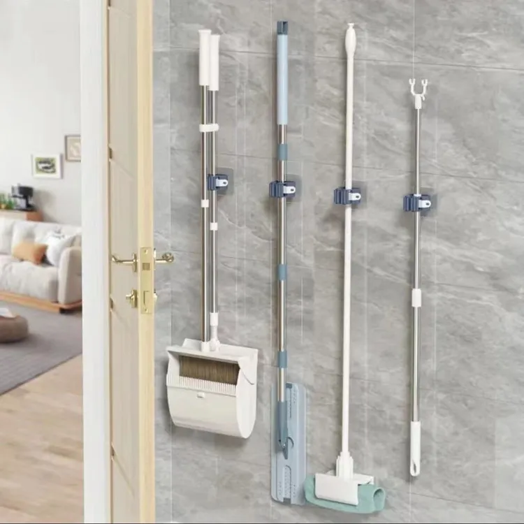 拖把架免打孔拖把夹拖把挂钩卫生间挂架神器强力壁挂收纳承重厨房