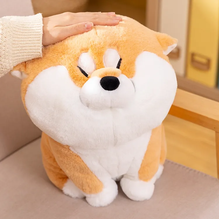 可爱阿柴枸杞柴犬公仔小狗狗玩偶睡觉抱毛绒玩具抱枕女生生日礼物