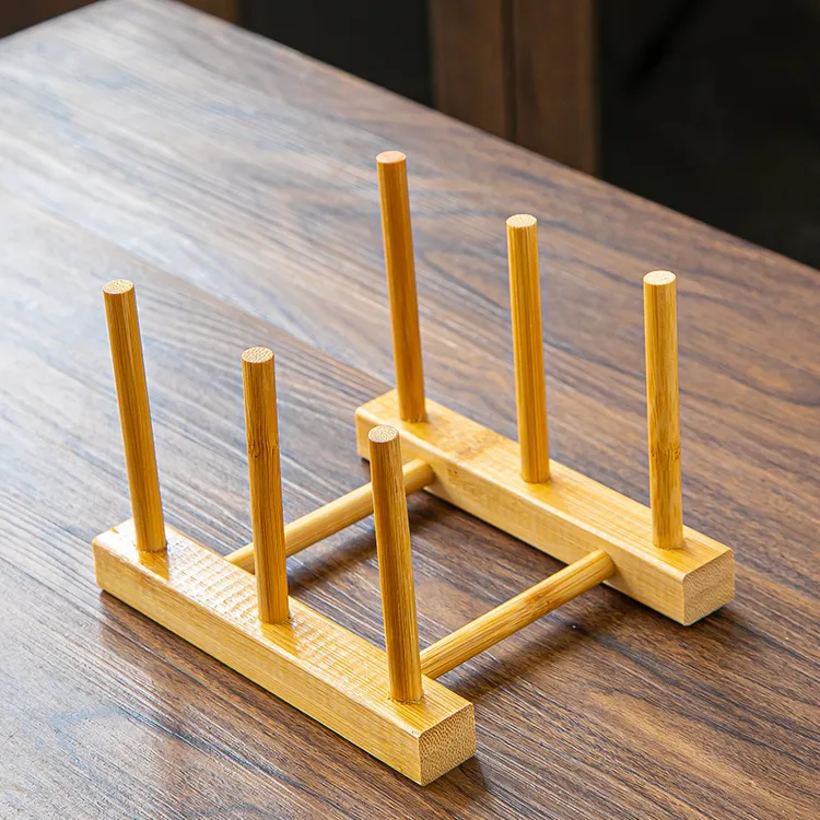 竹制杯架创意小杯挂架沥水架咖啡杯架子水杯架收纳家用简约小支架