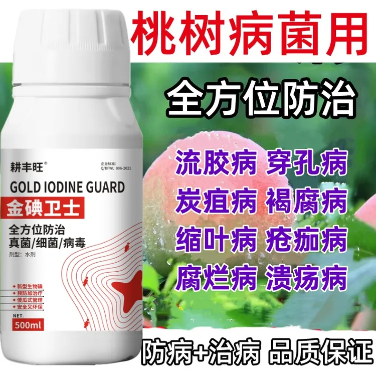 桃树杀菌剂桃树病用药细菌性穿孔病溃疡病流胶病病毒病果腐病正品
